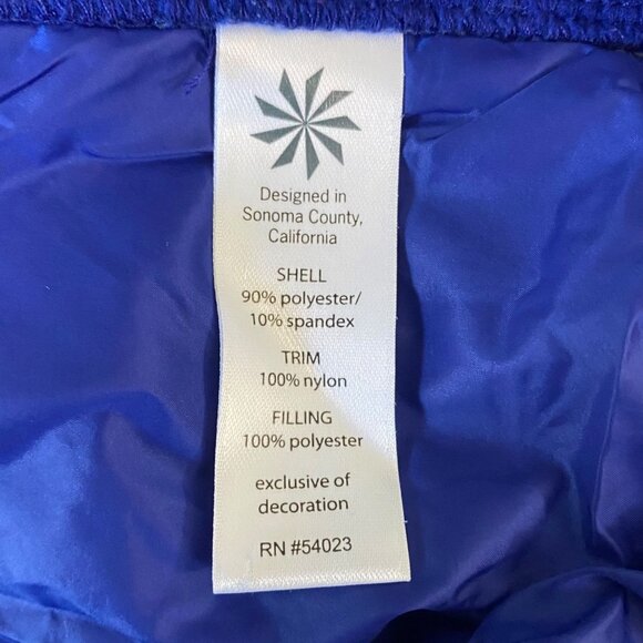 Athleta Rock Springs Sleeveless Blue Quilted Puffer Vest Jacket Women's Small - Picture 8 of 11